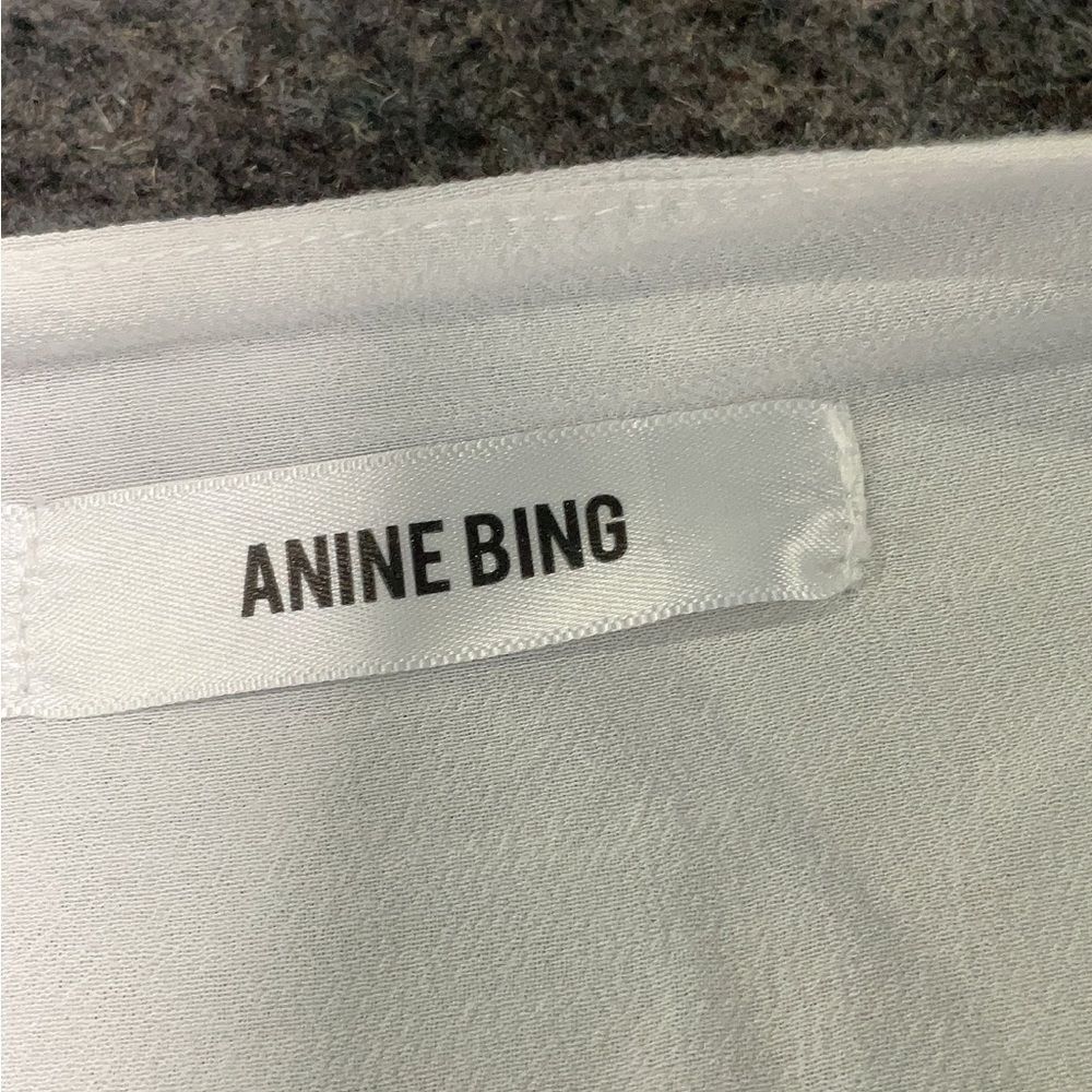 ANINE BING White boho sheer Flowy Tassel Blouse XS - Picture 13 of 14